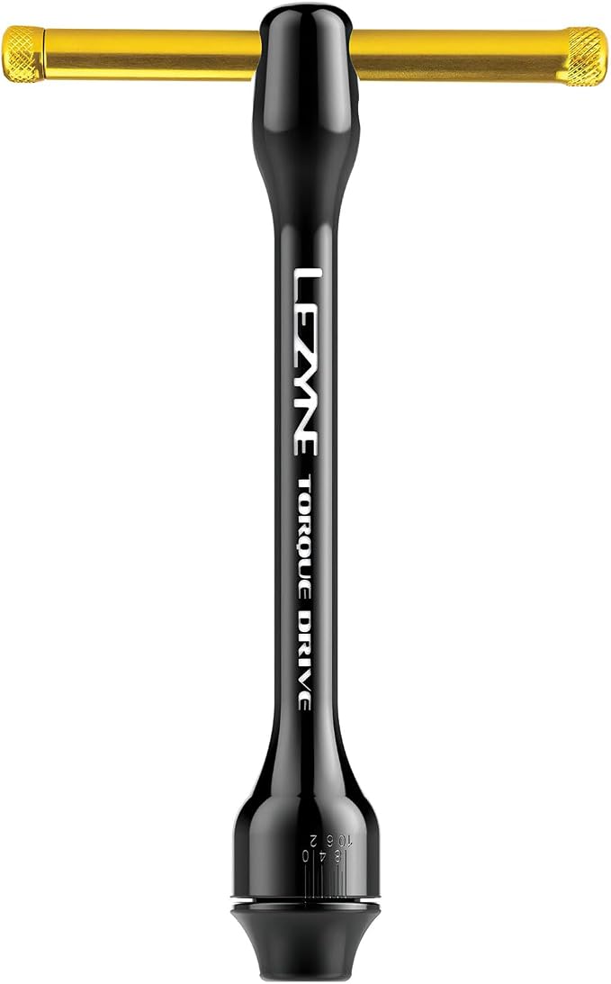 LEZYNE Torque Drive Bike Multi-Tool, CNC Machined Aluminum, Magnetic Hold, 11 Interchangeable Bits, Cross-Head & Flathead, Compact, Portable Bicycle Torque Wrench Kit