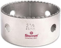 Starrett Diamond Grit Hole Saw 3-7/8" Dia, 1-5/8" Cutting Depth | Ideal For Drilling Small Diameter Holes, 5/8-18 Thread Size, A2/A10 Arbor, Silver Finish, KD0378-N