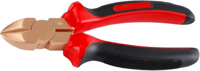 TMAX Non Sparking Diagonal Cutting Pliers 200mm (7-7/8") L, Aluminum Bronze | Spark Free Safety, Non-Magnetic And Corrosion-Resistant | Safety Tool For Flammable Hazardous Environment