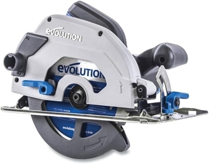 Evolution S185CCSL | 7.25” Metal Cutting Circular Saw | Cuts Steel & More | 7-1/4” TCT Blade Included | 45° Bevel Cuts | Dry-Cut | 15A Corded Power | Accurate, Powerful, Reliable