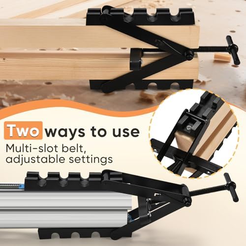 GADFISH Panel Clamps Woodworking, Panel Clamp, 2 Pack of 4 Way Pressure Clamps, Compatible with Two Mounting Methods, Suitable for Bonding Tabletops, Shelves, and Laminate Surfaces(2pc)