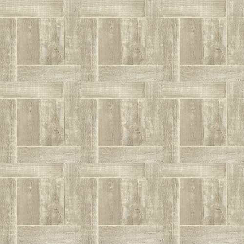 Tivoli Self Adhesive Vinyl Floor Tiles, 45 Tiles - 12" x 12", Saddlewood - Peel & Stick, DIY Flooring for Kitchen, Dining Room, Bedrooms, Basements & Bathrooms by Achim Home Decor