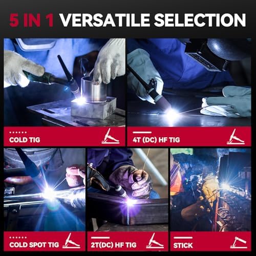 ARCCAPTAIN TIG 205 Pro Welder, 5 In 1 Welding Machine, 120/240V
