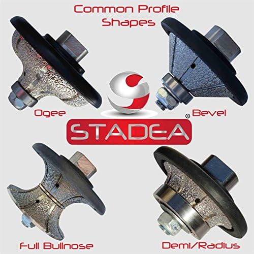 Diamond Profile Wheel Grinding Wheel Radius Demi B40 1 1/2" Granite marble Concrete Shaping (M14 Arbor)