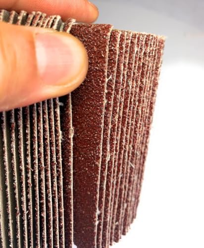 SIGNI Sandpaper Polishing burnishing Drawing Wheel Compatible with Burnishing Machine/Polisher/Sander 120x100mm (40 grit Sandpaper)