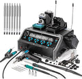 YIHUA 948D V 5-IN-1 Micro Soldering Hot Air Rework Station with C210 Microsoldering Iron, Hot Tweezers Iron, Desoldering Tool, Hot Air Pencil, Suction Pen for BGA SMD Rework Under the Microscope