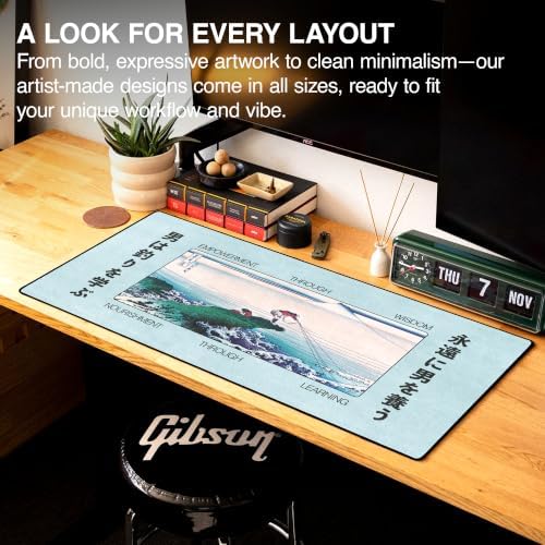 MPCO. Koshu Kajikazawa by Hokusai Gaming Desk Pad, 36" x 17" Desk Mat