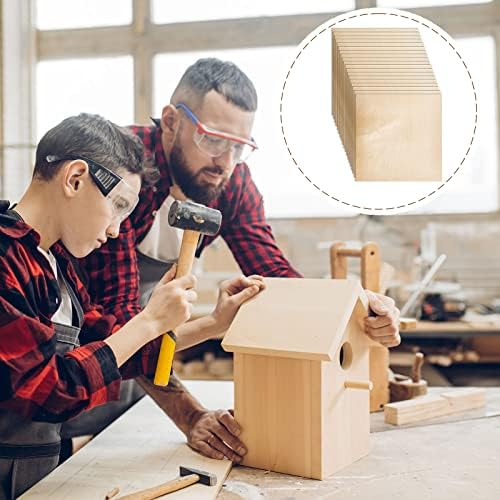 Juexica 1 Pcs 6 mm Birch Plywood 12 x 12 in Craft Wood Unfinished Plywood Sheets for DIY Projects Wood Engraving Burning Drawing Painting Laser Projects
