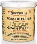 Clear Water-Based Grain & Pore Filler - 1 Pint By Goodfilla | Innovative & | Compliments All Woodworking Finishing Products | Paintable, Stainable, Sandable & Quick Drying