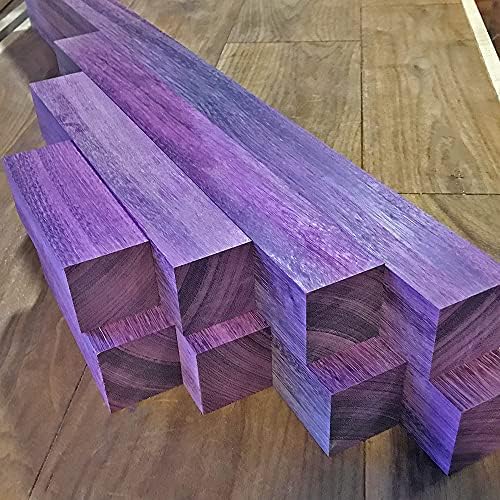 Purple Heart Wood Turning Blanks 1pc - 1-1/2" x 1-1/2" x 36"