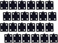 QCAA Narrow Butt Utility Hinge, Swaged, with Removable Loose Pin for Cabinet Door or Box Hinge, 1" x 15/16" x 1.2mm, Flat Black, 24 Pack, Made in Taiwan