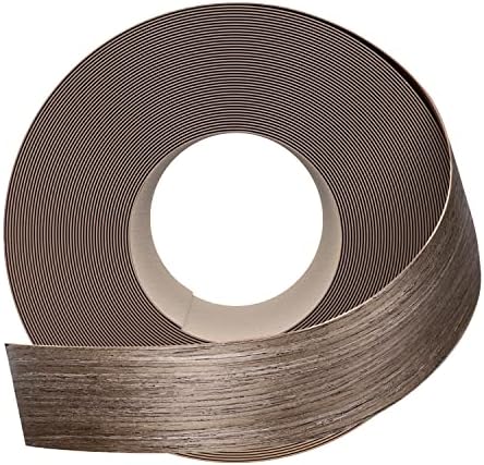 GSCIT Club Walnut Edge Banding, 1 1/2 inch x 50ft roll of Veneer Edge Banding Pre-glued Flexible, Wood Tape Banding for Cabinet Repair Furniture