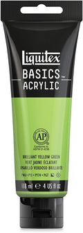 Liquitex BASICS Acrylic Paint, 118ml (4-oz) Tube, Brilliant Yellow Green