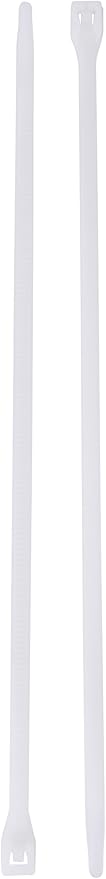 Gardner Bender 45-315 Cable Tie, 14 Inch., 75 lbs. Tensile Strength, Wire / Cord Management Industrial and Household Use, Nylon Zip Tie, 8 Pk., Natural