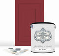 ALL-IN-ONE Paint by Heirloom Traditions, Be Mine (Scarlet Red), Gallon - Durable cabinet and furniture paint. Built in primer and top coat, no sanding needed. Includes our 30 featured color card.