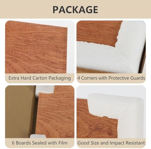 10 Pack Rosewood Plywood Sheets, 16.5"x11.7"x1/8" Unfinished Wood Blanks, Ideal for Laser Cutting, Engraving, DIY Crafts, Wood Burning, Sign Making & Home Decor
