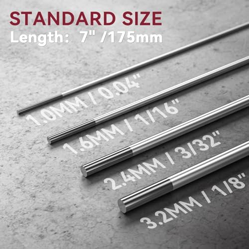 ARCCAPTAIN TIG Welding Tungsten Electrode 10-Pack 1/16"x 7"(Grey)