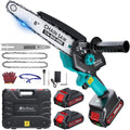 8 inch Electric Mini Chainsaw for Wood Cutting, 1000W Brushless Motor