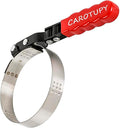 Medium Swivel Oil Filter Wrench, Oil Filter Removal Tool | Universal Filter Wrench 3-5/6" - 4-1/2", Stainless Steel, Double Layer Riveted Structure, Swivel 180°, Non-slip Handle