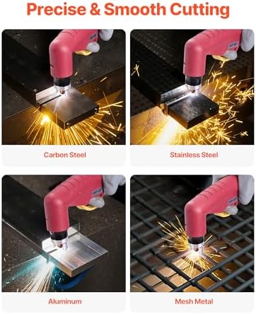 VEVOR Plasma Cutter, 65A Non-Touch Pilot Arc Plasma Cutting Machine Non-High Frequency - with 2T/4T Function & Adjustable PT Time, 110V/220V Dual Voltage Digital Display IGBT Inverter