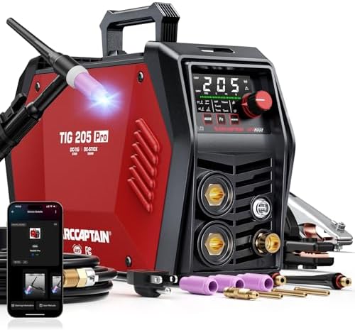 ARCCAPTAIN TIG 205 Pro Welder, 5 In 1 Welding Machine, 120/240V