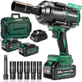 2026 New Upgrade 900ft-lbs(1200N.m) Impact Wrench, High Torque 1/2 Impact Gun with 21V 2x4.0AH Battery, Fast Charger & 5 Sockets, 3500IPM Brushless Impact Driver for Home Car Truck Tires
