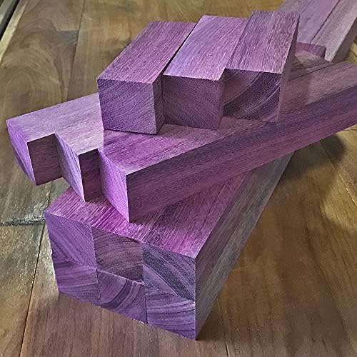 Purple Heart Wood Turning Blanks 4pcs - 2" x 2" x 18"