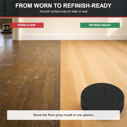 17 Inch Sanding Screen Discs, 120 Grit for Finish Prep, 10 Pack