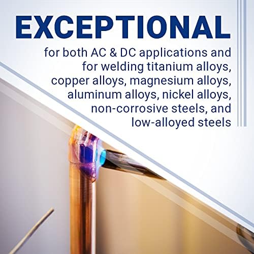 Midwest Tungsten Service TIG Welding Tungsten Electrodes 10-Pack (Grey - 2% Ceriated Tungsten (WC20/EWCe-2), 1/16")