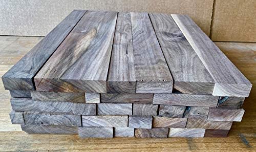 24" Long Large Scrap Box of Edge Rippings Boards All Walnut