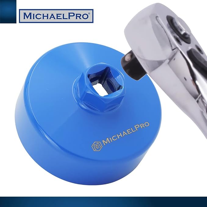 MichaelPro 64.5mm Forged Steel Oil Filter Cap Wrench for Toyota, Lexus, 14 flutes | Easily Remove Stubborn Oil Filters | Tough Lexus & Toyota Oil Filter Tool | MP009081