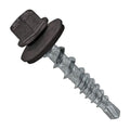 Fasteners Plus ST Fastening #10 x 1 Kwikseal Woodbinder Metal Roofing Screws Metal-to-Wood Charcoal Gray (Pack of 250)