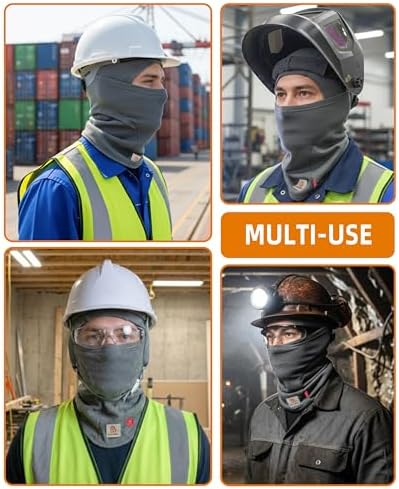 BOCOMAL FR Balaclava with Face Mask 7oz Midweight Arc Rated NFPA2112 CAT2