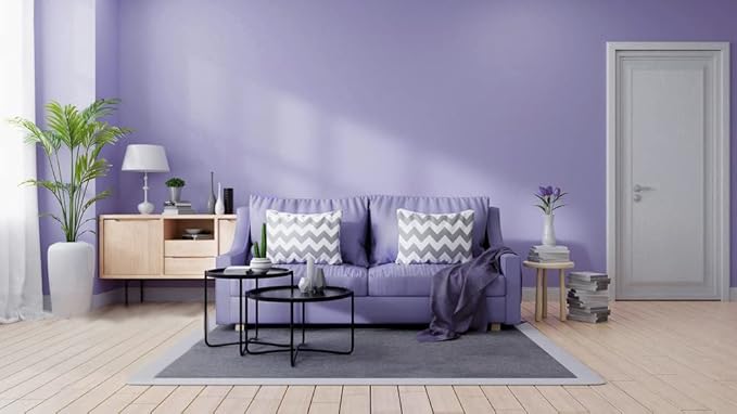118"x17.7" Purple Wallpaper Solid Color Peel and Stick Wallpaper Purple Contact Paper Solid Color Self-Adhesive Removable Wall Paper for Wall Furniture Cabinet Covering Vinyl Rolls