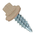 Fasteners Plus ST Fastening #12 x 3/4" Kwikseal Woodbinder Metal Roofing Stitch Screws Metal-to-Wood Light Stone (Pack of 250)