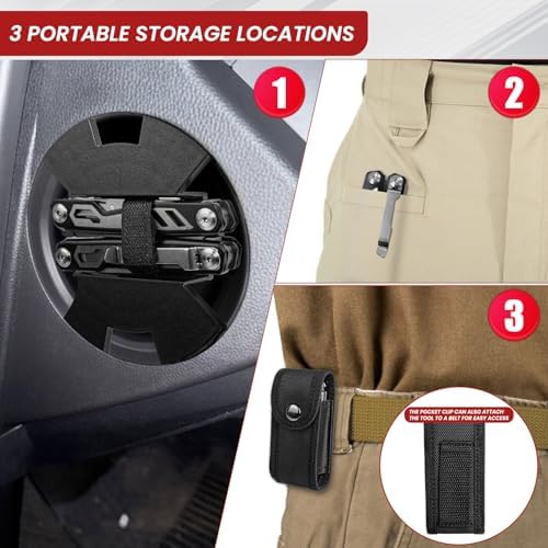 Side Storage Multitool Compatible with 2024-2026 Toyota Tacoma, 4Runner