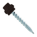 Fasteners Plus ST Fastening ZXL Woodbinder Metal-to-Wood #10 x 1-1/2" Koko Brown Screws with EPDM Rubber Washer, 250-Count - Designed for Metal Roofing and Siding Panels
