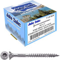 Jake Sales #8 x 2 Silver Star Stainless Steel Wood Screw Torx/Star Drive Head - Grade 305 Stainless Steel Torx/Star Drive Wood Screws - (1 Pound - 153 Approx. Screw Count)
