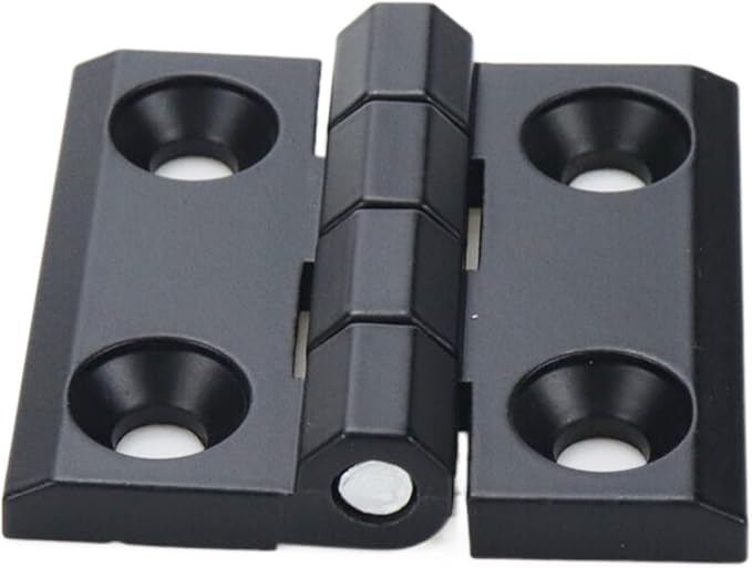 4 Pcs Metal Foldable Butt Hinge Zinc Alloy Ball Bearing Butt Hinge for Cabinet Door Closet,2×2 inch，Black