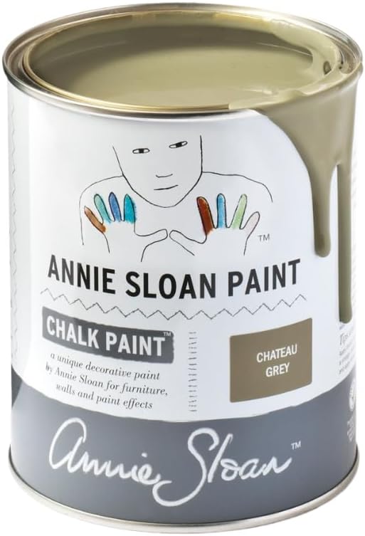 Annie Sloan Chalk Paint® (Chateau Grey, 1 Litre/33.8 Fl Oz) a unique decorative paint for furniture, cabinets and home décor with no sanding or priming