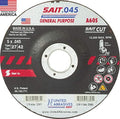 United Abrasives-SAIT 22071 A60S General Purpose Cut-Off Wheels (Type 27/Type 42 Depressed Center) 5" x .045" x 7/8", 50-Pack