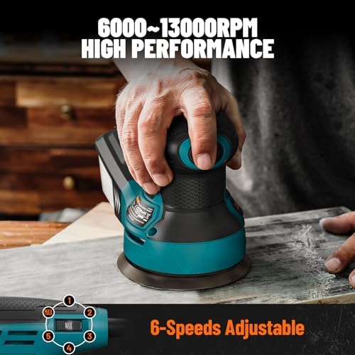 DOVAMAN Orbital Sander, Up to 13000 rpm, 3A Random Orbit Sander,