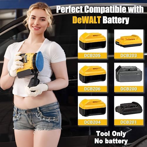 Cordless Random Orbital Sander for DEWALT 20v Battery(No Battery)