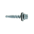 Fasteners Plus ST Fastening #10 x 1 Kwikseal Woodbinder Metal Roofing Screws Metal-to-Wood Galvanized (Pack of 250)