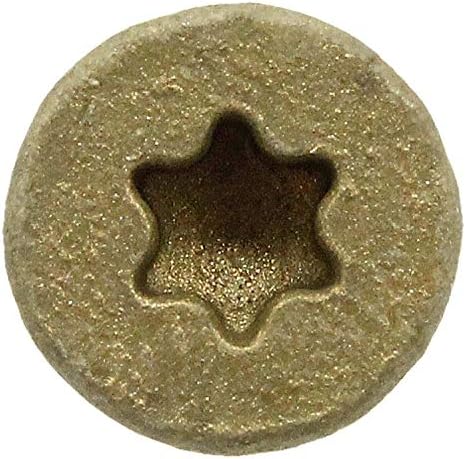 Jake Sales #10 x 3-1/2" Bronze Coated Multipurpose Wood Screw Torx/Star Drive Flat Head (1 Pound - 54 Approx. Screw Count) Exterior Coated - ACQ Compatible Wood Screws
