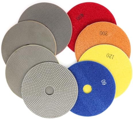 5 Inch Electroplated Diamond Polishing Pads for Stone Ceramic Metals Granite Marble Grinding for Sander Grinder(Grit 200-1pc)