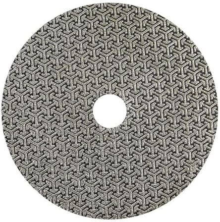 Electroplated Diamond Sanding Paper Sheet Pad,400Grit 6inch 150mm Grinding Sandpaper Pad Hook and Loop Backing for Metal Glass Porcelain Ceramic Hand Polishing & Trimming (1 Piece)