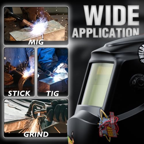 YESWELDER Auto Darkening Welding Helmet 1/1/1/1 True Color, LYG-L600A