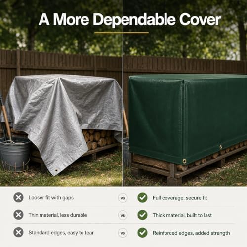 Heavy Duty Waterproof Tarp 16x20 ft, 12 Mil Thick Polyethylene