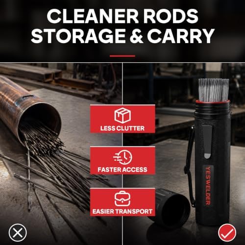 YESWELDER E6011 E7018 Welding Rods with Tube Black